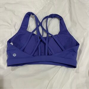 lululemon athletica Deep Purple Strappy Sports Bra